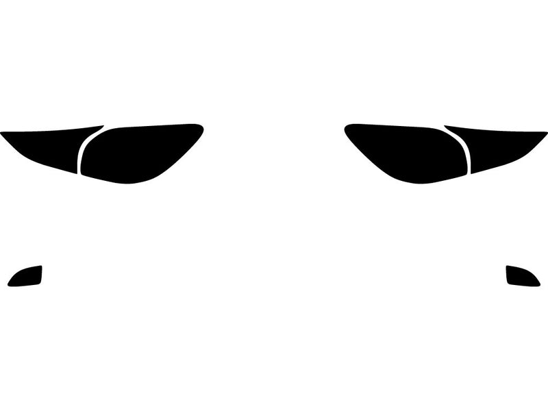 3 (hatchback) Precut Tail Light Tint Diagram