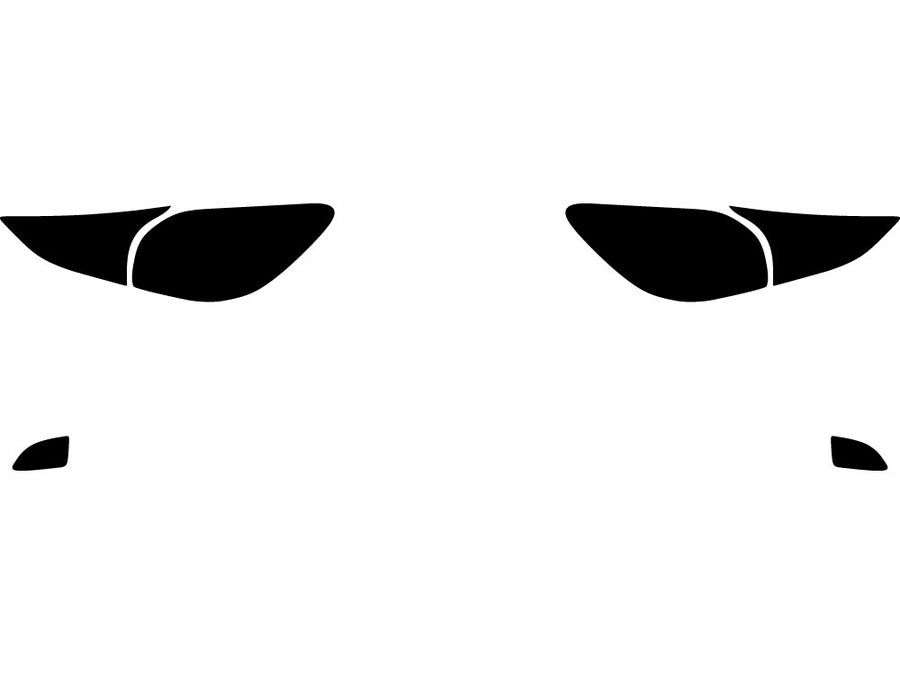 3 (hatchback) Precut Tail Light Tint Diagram