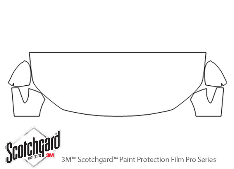3 3M Clear Bra Hood Precut PPF Diagram