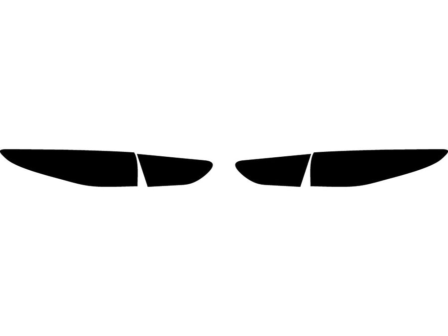 3 (sedan) Precut Tail Light Tint Diagram