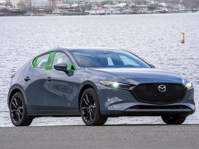 mazda mazda3 2019-2023 Pillar Post Trim Installation Location