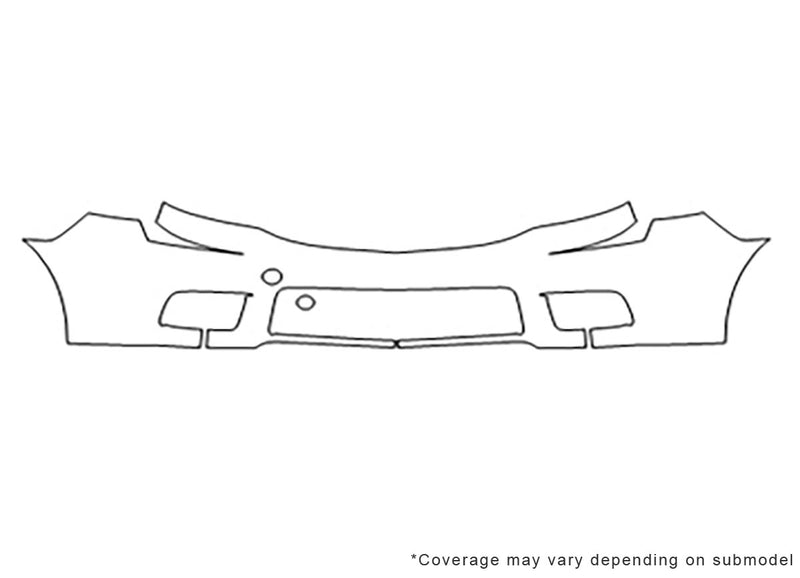 5 3M Clear Bra Bumper Precut PPF Diagram