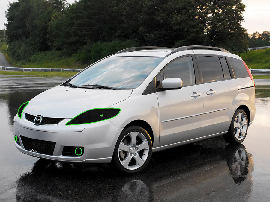 mazda mazda5 2006-2007 Headlight Tint Location