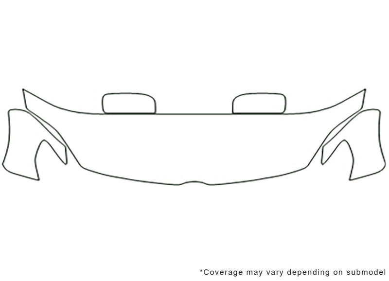 5 3M Clear Bra Hood Precut PPF Diagram
