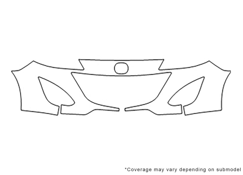 5 3M Clear Bra Bumper Precut PPF Diagram