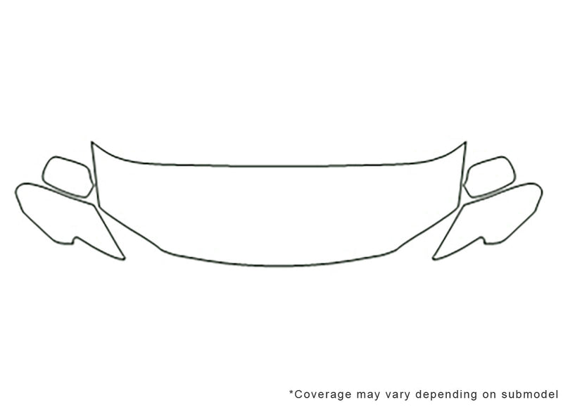 6 Avery Dennison Clear Bra Hood Precut PPF Diagram