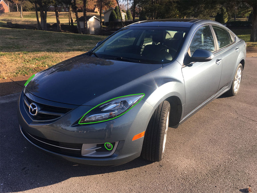 mazda mazda6 2009-2013 Headlight Protection Installation Location