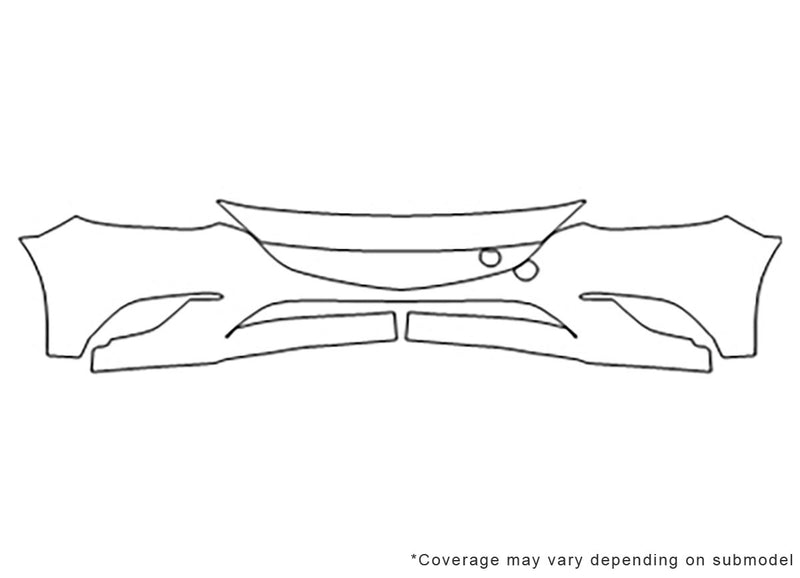 6 Avery Dennison Clear Bra Bumper Precut PPF Diagram
