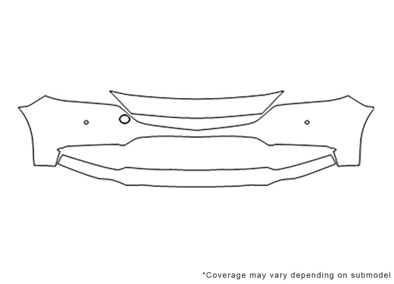 6 3M Clear Bra Bumper Precut PPF Diagram