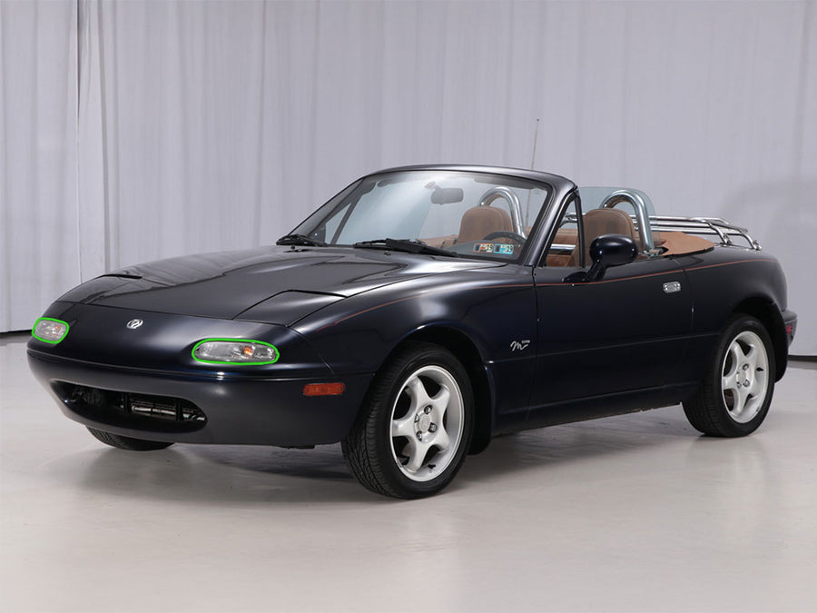 mazda miata 1990-1997 Headlight Protection Installation Location