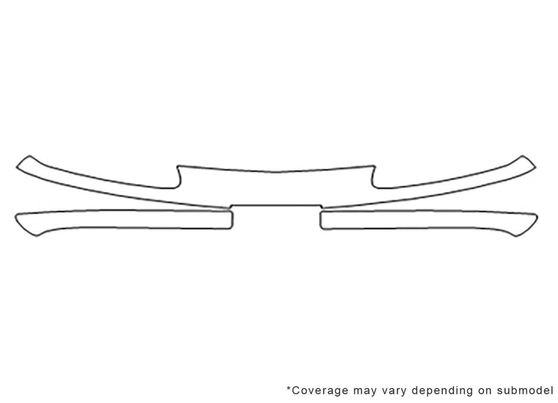 miata Avery Dennison Clear Bra Bumper Precut PPF Diagram