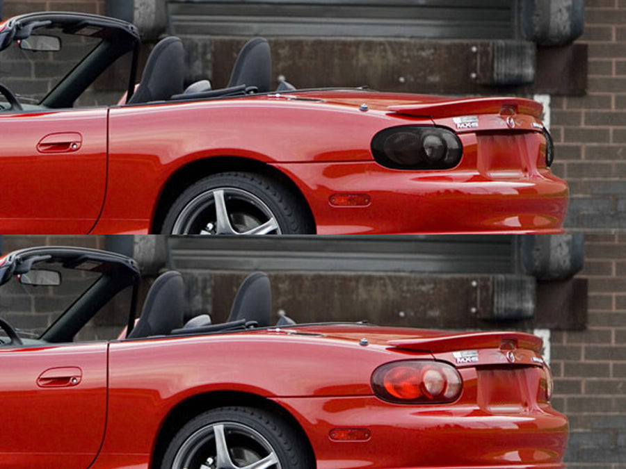 miata Before and After Smoked Taillights