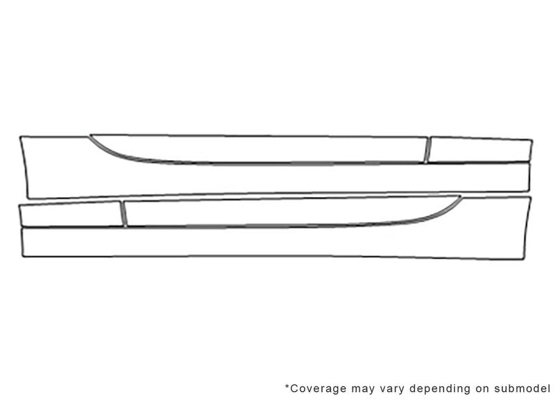 miata 3M Clear Bra Door Cup Precut PPF Diagram