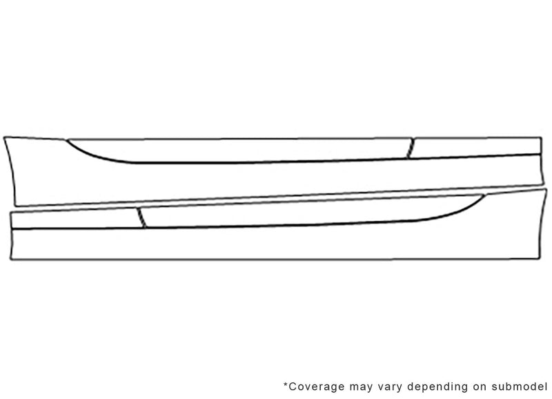 miata 3M Clear Bra Door Cup Precut PPF Diagram