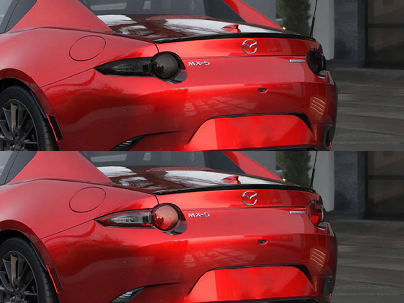 miata Before and After Smoked Taillights