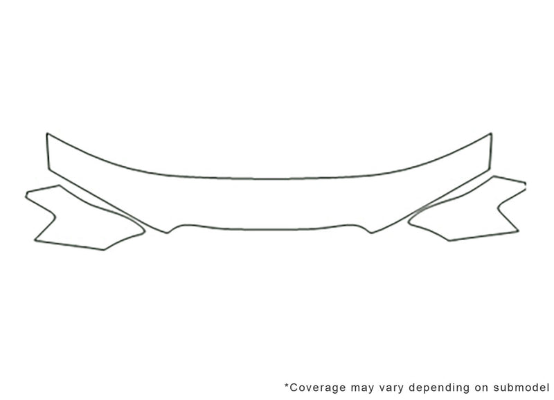 millenia Avery Dennison Clear Bra Hood Precut PPF Diagram