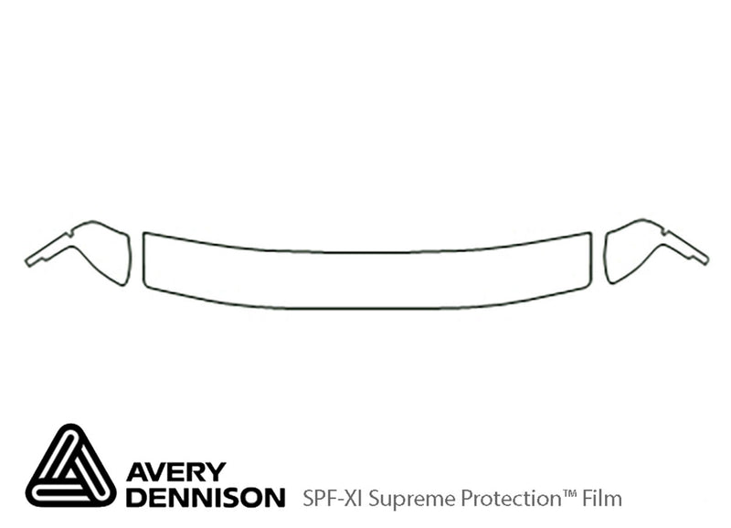 mpv Avery Dennison Clear Bra Hood Precut PPF Diagram