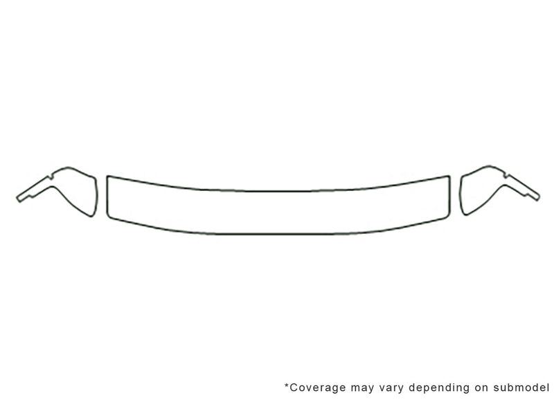 mpv 3M Clear Bra Hood Precut PPF Diagram