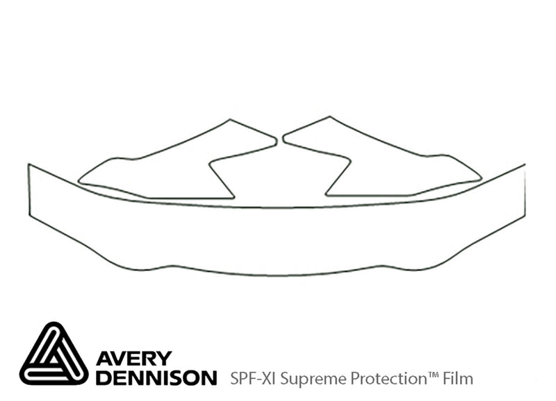 mpv Avery Dennison Clear Bra Hood Precut PPF Diagram