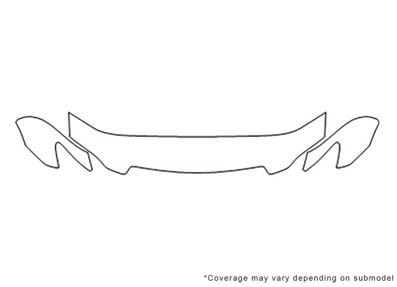 mpv Avery Dennison Clear Bra Hood Precut PPF Diagram
