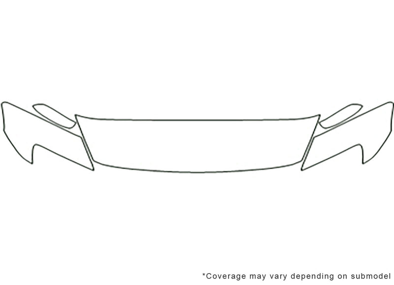rx-8 3M Clear Bra Hood Precut PPF Diagram