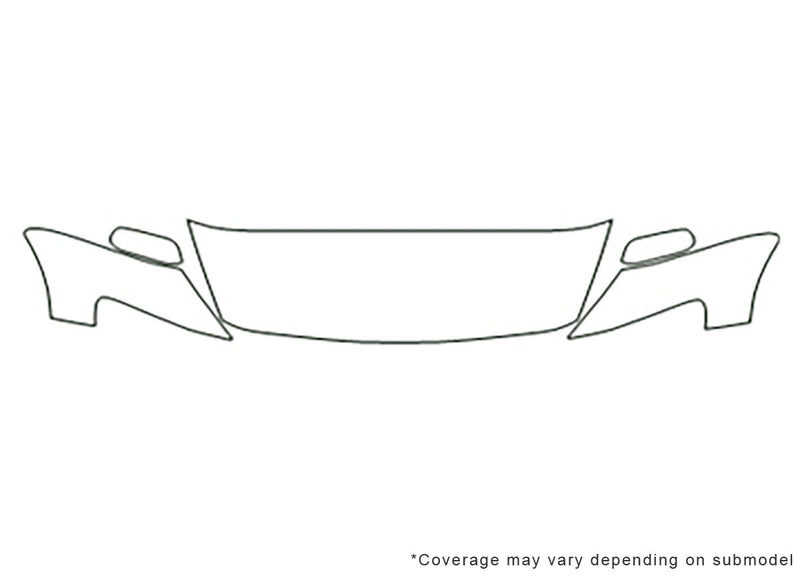 rx-8 3M Clear Bra Hood Precut PPF Diagram