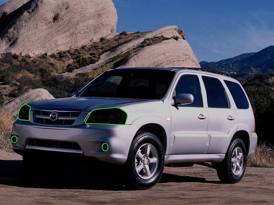 mazda tribute 2002-2007 Headlight Tint Location