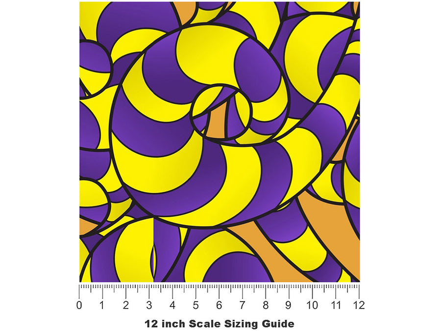 Medusan Wig Reptile Vinyl Film Pattern Size 12 inch Scale~Rwraps Medusan Wig Reptile Sizing Chart~2