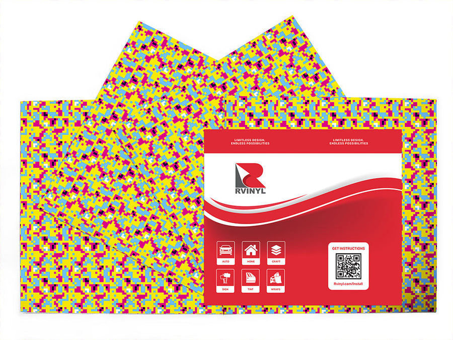 mellow out pixel Craft Vinyl Sheet Pack