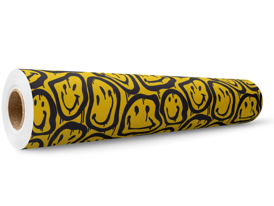 Melting Smiles Graffiti Wrap Film Wholesale Roll~Rwraps Series 914 Digitally Printed Vinyl Roll~5