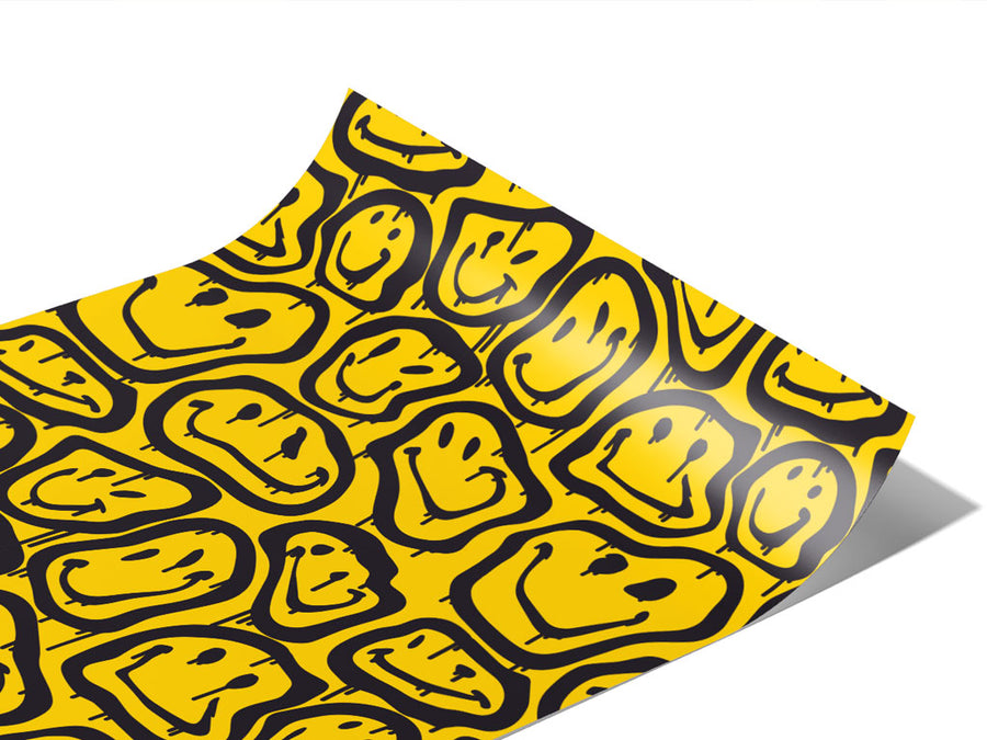 Melting Smiles Graffiti Vinyl Wraps~Rwraps Series 914 Digitally Printed Vinyl Wrap~1