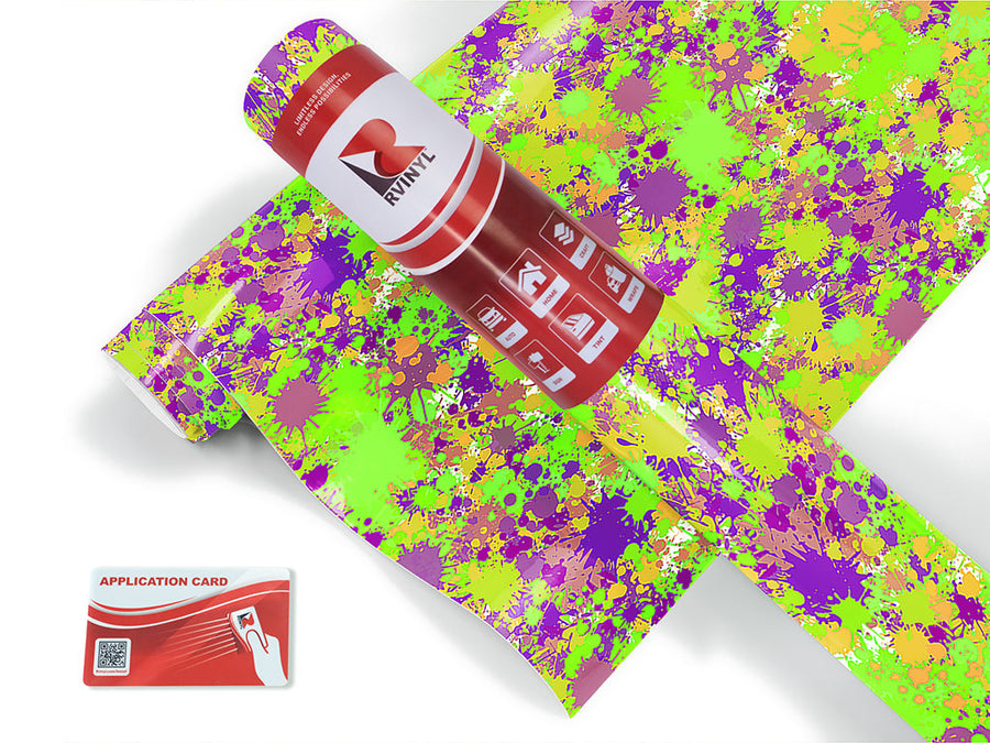 melting together paint splatter Craft Vinyl Roll