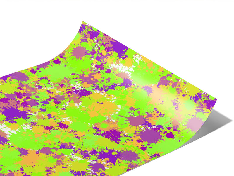 Melting Together Paint Splatter Vinyl Wraps~Rwraps Series 914 Digitally Printed Vinyl Wrap~0