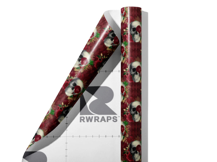 Memento Vivere Gothic Wrap Film Sheets~Rwraps Series 914 Memento Vivere Gothic Scrolled Sheet~3