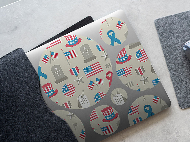 memorial day DIY Laptop Stickers
