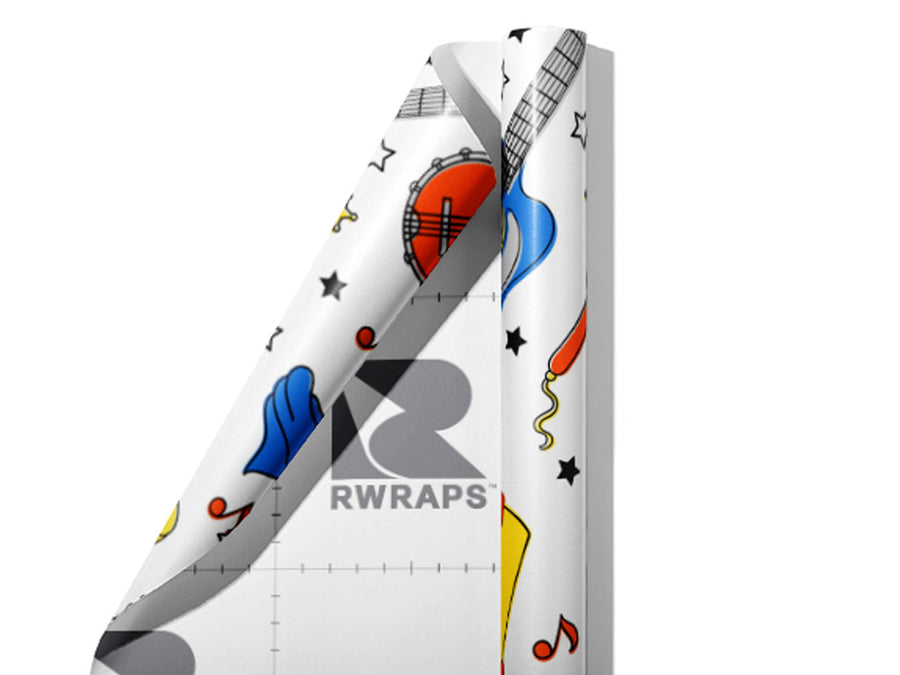 Memphis Dreams Americana Wrap Film Sheets~Rwraps Series 914 Memphis Dreams Americana Scrolled Sheet~4