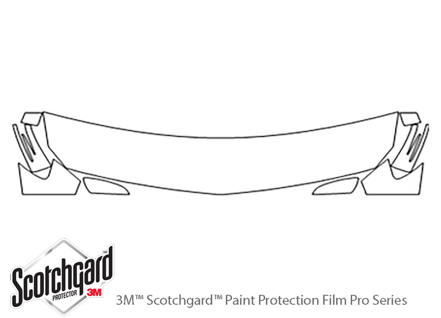 b-class 3M Clear Bra Hood Precut PPF Diagram