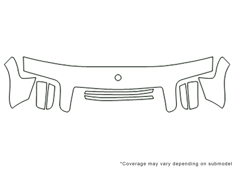 c-class Avery Dennison Clear Bra Hood Precut PPF Diagram