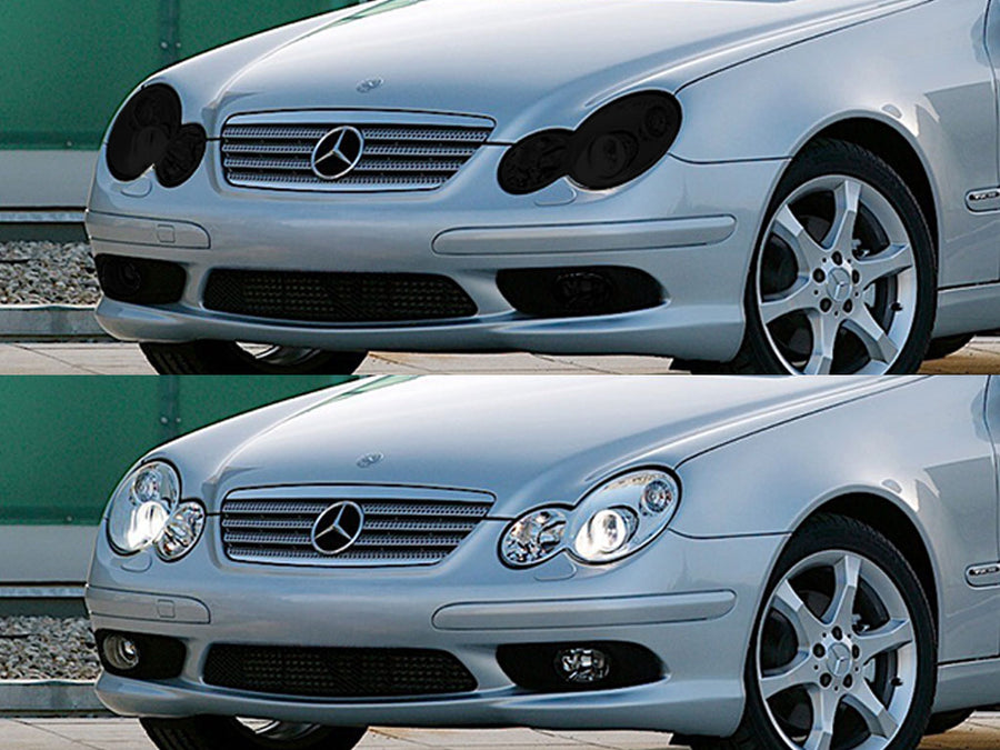 mercedes-benz c-class 2001-2007 (coupe) Headlight Tint Appearance