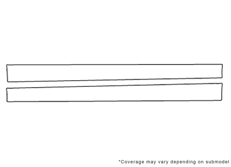 c-class Avery Dennison Clear Bra Door Cup Precut PPF Diagram