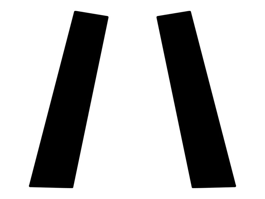 mercedes-benz c-class 2012-2014 (coupe) Matte Black Pillar Trim Diagram