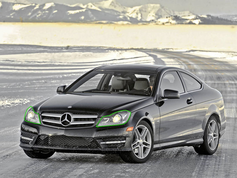 mercedes-benz c-class 2012-2014 Headlight Protection Installation Location