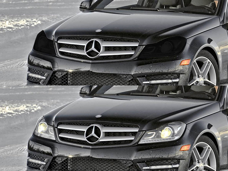 mercedes-benz c-class 2012-2014 Headlight Tint Appearance