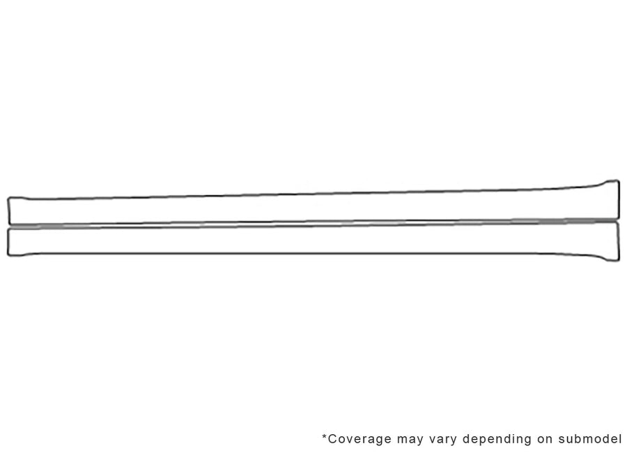 c-class Avery Dennison Clear Bra Door Cup Precut PPF Diagram
