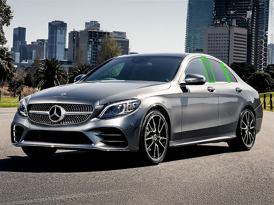 mercedes-benz c-class 2015-2021 (sedan) Pillar Post Trim Installation Location