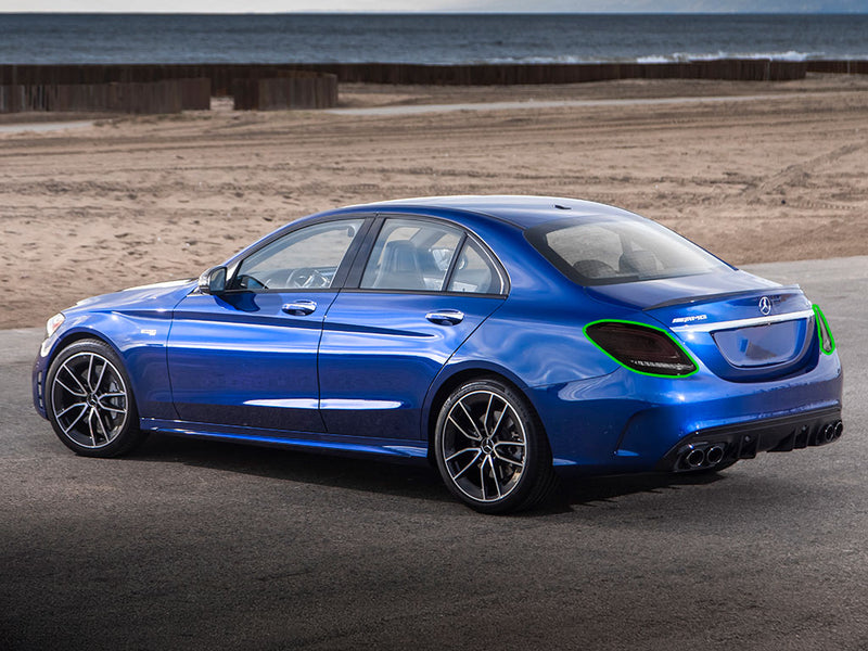 c-class (sedan) Tail Light Tint Installation Points