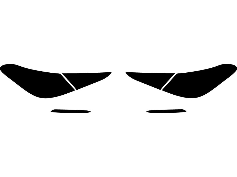 c-class (sedan) Precut Tail Light Tint Diagram