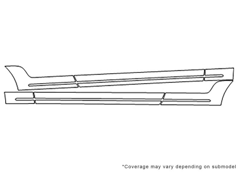 cl-class Avery Dennison Clear Bra Door Cup Precut PPF Diagram