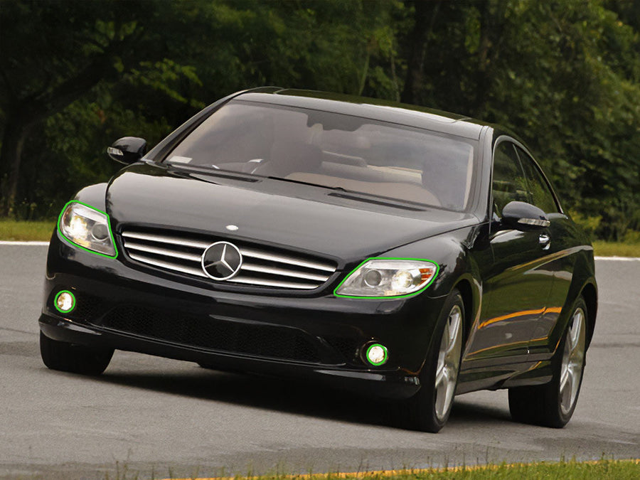 mercedes-benz cl-class 2007-2010 Headlight Protection Installation Location