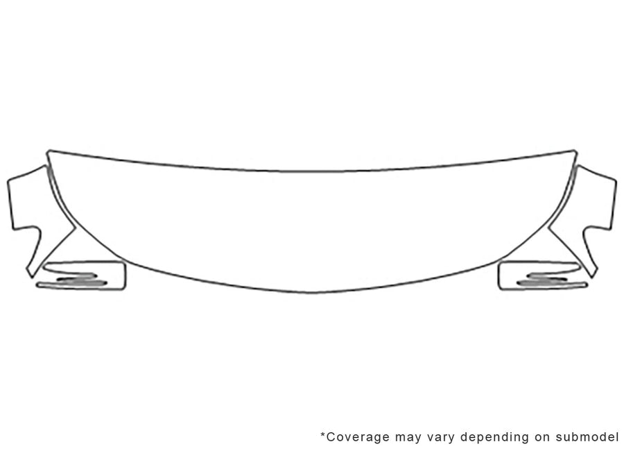 cla-class 3M Clear Bra Hood Precut PPF Diagram